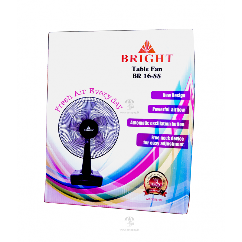 BRIGHT TABLE FAN 16&...