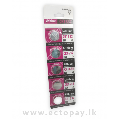 Lithium Watch Batteries CR1632 3V