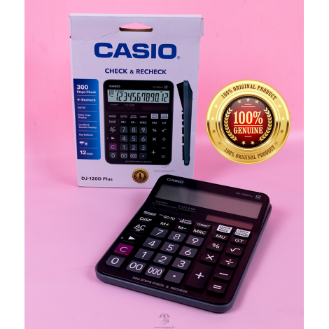 CASIO CALCULATOR CHECK & RECHECK DJ-120D (Genuine)