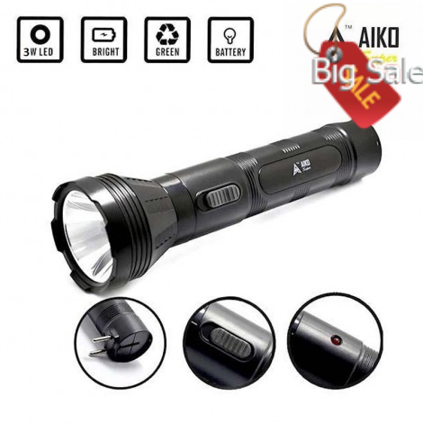 AIKO Super RECHARABLE TORCH AS-659