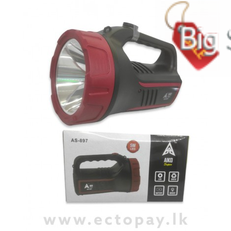 AIKO SUPER RECHARABLE TORCH AS-897 5W